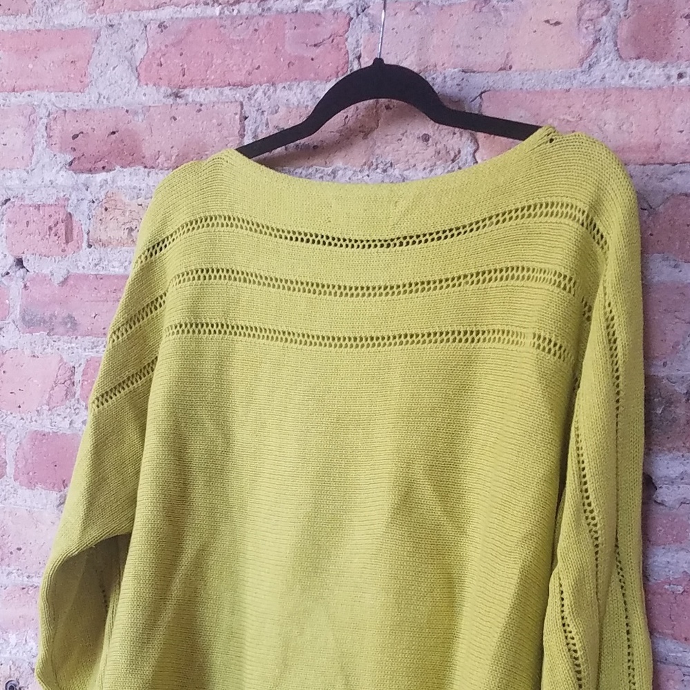 Jones New York Bright Apple Green Sweater - 2X